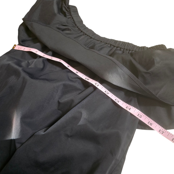 Ann Mashburn Navy Dress off skillet ruffle pockets xs - Picture 5 of 6